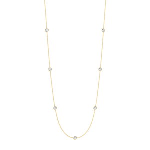 Collier en or massif 18 carats avec diamant de clarté EF de haute qualité 0.7cts cultivé en laboratoire avec chaîne de couleur VS pour les mariages et les fêtes de femmes - Product Image 1