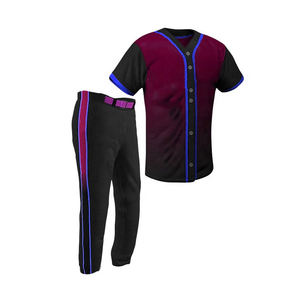 Uniformes de baseball célèbres à impression personnalisée vierge Meilleur design d'uniformes de baseball personnalisés - Product Image 1