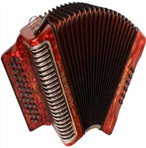 Clavier diatonique portable certifié CORONA XTREME II, 88 touches, bois perlé, 34 boutons aigus, 31 boutons graves, Bisonoric - Product Image 1