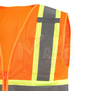 Gilet de travail fluorescent léger et durable, gilet de sécurité réfléchissant pour travaux routiers, équipement de construction extérieur - Product Image 6