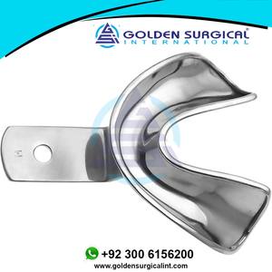 Bandeja de Impresión Dental Mediana, para Prótesis Completa, Inferior, Bandejas de Impresión Sólidas Autoclavables |   Instrumentos Profesionales - Product Image 2