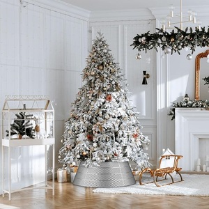 Haute exigence métal arbre de noël collier arbres de noël support couverture jupe usine en gros belle en relief et couleurs - Product Image 4