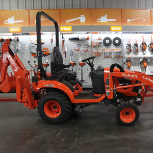 Tracteur puissant Kubota BX-23S de 23 ch avec tondeuse, pelle arrière et chargeur frontal disponible à la vente - Product Image 1
