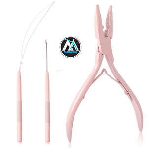 NOUVEAU MQNSCO Micro Links Hair Extensions Kit Hair Extension Pliers for Beads Hair Extension - Product Image 1