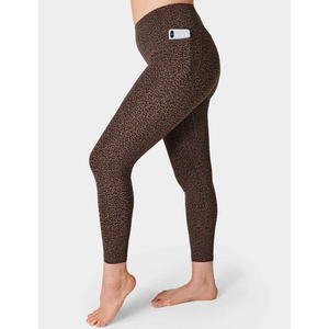 Impression par sublimation Fitness Gym Leggings pour femmes Leggings de yoga sans couture motif léopard imprimé personnalisé sur les fesses pour femmes - Product Image 1