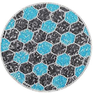 Royal Vintage Promotion Chemical Bond Designed Stylish Bead <b>Placemat</b> Indoor Parties Centre Table Decorative Mat for Home Hotels - Product Image 1