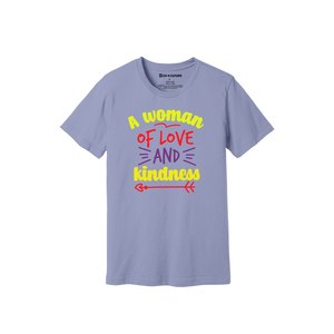 Thèmes de gentillesse imprimer 100% t-shirt en tissu de coton 160-180 à lourd GSM 12 couleurs disponibles Personnalisé votre propre conception et placement - Product Image 2