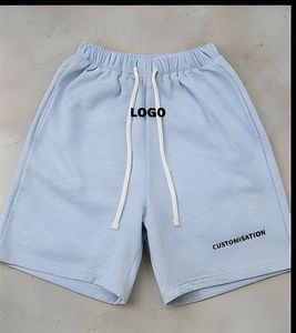 Pantalones Cortos de Algodón de Gran Tamaño para Hombre, Estilo Vintage, 240 GSM, Color Sólido Informal, Diseño Clásico, Pantalones Cortos de Estilo Urbano al por Mayor - Product Image 1