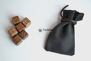 Natural Wooden <b>Polyhedral</b> <b>Dice</b> Artisan Crafted 7-Piece Eco-Friendly Durable Set for Tabletop RPG Board Games Tradebyd - Product Image 5