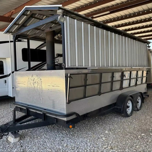 Remolque de Barbacoa y Ahumador Móvil de 8 pies, Totalmente Equipado, con Envío Gratuito, Parrilla Exterior y Cocina para Venta de Comida Ambulante - Product Image 1