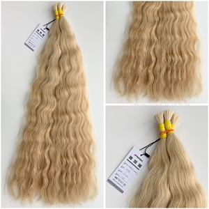 ผมเวอร์จินคุณภาพหรูหรา ขายส่ง สีบลอนด์อ่อน ยาว 26 นิ้ว ซุปเปอร์ดับเบิ้ลดรอน ผมตรงย้อมสี ผมเวียดนาม นาซ่าแฮร์ RTS - Product Image 2