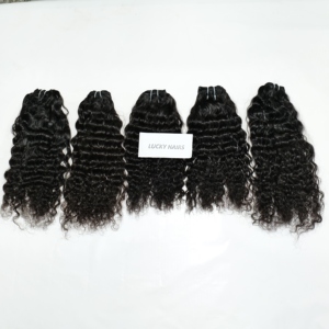 Vendeurs de cheveux Remy indiens de haute qualité Extensions alignées de cuticules vierges crues Style de vague d'eau naturelle Vague profonde Cheveux humains indiens - Product Image 5