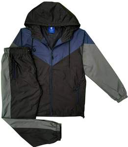 OEM Meilleur survêtement personnalisé pour hommes, tenues coupe-vent en nylon, ensemble de veste de sport, survêtements coupe-vent zippés pour hommes - Product Image 1