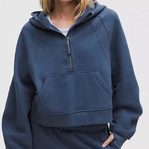 Las mejores sudaderas con capucha cálidas de Otoño/Invierno para mujer, personalizadas, de Color sólido, ecológicas, de secado rápido, antipilling, transpirables - Product Image 1