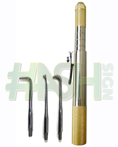 Removedor de Coronas Dentales Automático Totalmente Chapado en Oro Butler con 3 Accesorios Hechos de Metal y Acero - Product Image 2