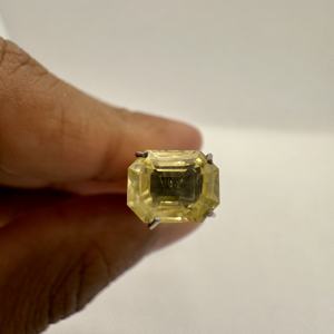 Venta al por mayor Zafiro Amarillo sin calentar Esmeralda corte gemas naturales piedra más alta calidad facetada piedras preciosas sueltas para joyería - Product Image 5