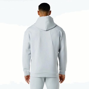 Sudadera con Capucha y Cremallera Extra Grande de Felpa Técnica de 500 GSM para Hombre, Personalizada al por Mayor, con Parches de Algodón, Chándales, Logotipo Bordado, Invierno - Product Image 4