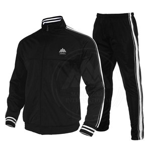 Conjunto de ropa de entrenamiento y trote para hombre, traje de gimnasio informal con cremallera, traje de pista hecho a medida de alta calidad - Product Image 1