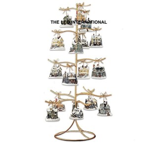 Présentoir de Noël fini noir en forme d'arbre en métal de fer Style fantaisie présentoir de la plus haute qualité de vente chaude - Product Image 3