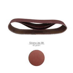 Nastro Abrasivo di Ricambio 75x457 mm Grano 40 (Confezione da 3 Pezzi) - Product Image 3