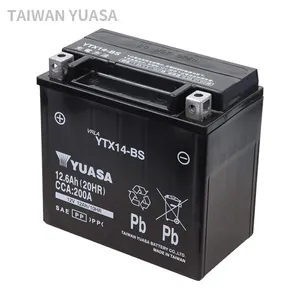 YTX14-BS batterie au lithium de batterie de moto 12v 12ah