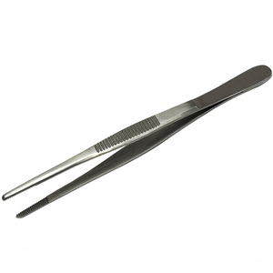 Pince à épiler en plastique manuelle en acier inoxydable de haute qualité pince à pansement à pointe dentelée outil - Product Image 4