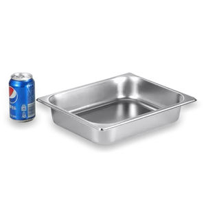 Affordable <b>Stainless</b> <b>Steel</b> Hotel <b>Pan</b> <b>Set</b> with Cover Buffet Food Storage 1/2 6.5cm Size <b>Pan</b> Only Serving Plate Container | BINLU - Product Image 1