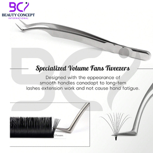 Beauty Anti-Static Eyelash Extension Grafted Tweezers, High Precision Volume Tweezers Stainless Steel Beauty Makeup Tools - Product Image 3