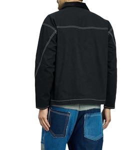 Chaqueta Utilitaria para Hombre de Lona de Algodón Grueso de Alta Calidad, Lavada con Ácido - Product Image 5