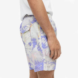 Pantalones cortos hasta la rodilla de algodón 100% personalizados para hombre, patrón sólido más moderno, informal, estampado Digital, cordones, bolsillos laterales - Product Image 2