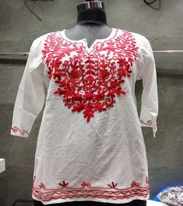 GC-AP-1027ผลิตจากผ้าฝ้ายสำหรับใส่ไปงานเลี้ยงส่งออกทั่วโลกจากผู้ผลิตอินเดีย100% ชิ้นงานปัก - Product Image 6