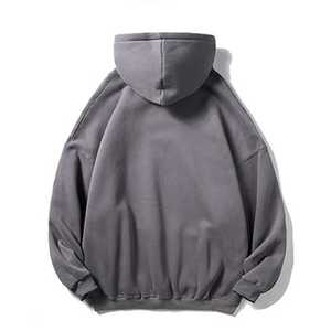 Sudaderas con Capucha y Cierre de Cremallera, de Algodón, Cómodas, con Diseño de Parches, Cuello Redondo, Manga Larga, para Invierno - Product Image 5