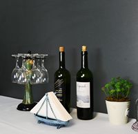 Porte-serviettes en métal en forme de voilier, distributeur de serviettes en papier de table, trieur de lettres, rangement de documents-Turquoise