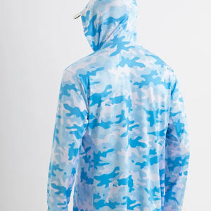 Sublimación de diseño original Ropa de pesca Sudaderas con capucha de manga larga para pesca Protección de caza Sudaderas con capucha de pesca de secado rápido - Product Image 2