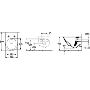 Inodoro Ovalado VB Combi-Pack Subway 3.0 4670TS en Blanco Alpino 370x560mm - Product Image 3