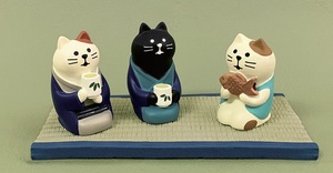 Juego de figuras de gatos de resina con cerveza y edamame, estatuas decorativas en miniatura para exhibición en el hogar, animales - Product Image 2