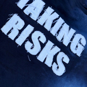 Baggy jogging personnalisé pour hommes Dtg impression passepoil survêtement Y2K rue rétro lettre impression à capuche pantalon de survêtement ensemble deux pièces - Product Image 5