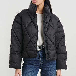 Nouvelle arrivée, veste matelassée en coton imprimé pour femme, d'hiver, coupe-vent, respirante, décontractée, chaude, prix de gros - Product Image 1