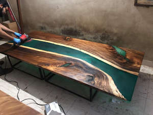 Hermosos muebles de comedor de epoxi para casas contemporáneas, mesas de epoxi al por mayor a la venta - Product Image 3