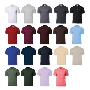 Chữ Ký Polo Cộng Với hydt Người Đàn Ông Của Giản Dị Ngắn Tay Áo Cho Polo Áo Sơ Mi 220G Rắn Mô Hình Cổ Áo T-Shirt Chữ Ký Trống Thiết Kế - Product Image 5