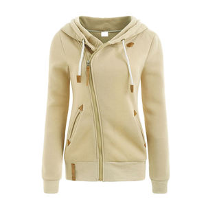 Pull épais à la mode poids lourd confortable coupe décontractée surdimensionné Stretch côtelé poignets sweat à capuche pour femme - Product Image 6