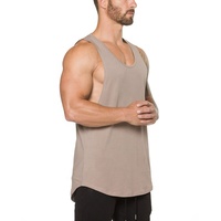 Débardeurs décontractés en tricot pour hommes grandes tailles 100 % coton respirant séchage rapide imprimé 3D broderie chaînes tissage durable OEM