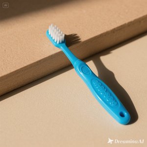 Cepillo de dientes azul minimalista SoftBristle, mango ergonómico con diseño en relieve para un cuidado bucal suave Caja de 50 - Product Image 4
