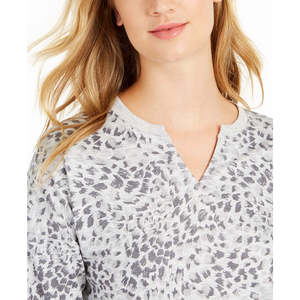 Top da donna Ideology grigio a collo aperto, traspirante, con stampa - Product Image 3