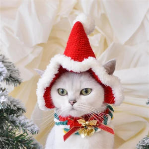 Nouveau Chapeau de Noël pour Chat Façonné à la Main en Forme d'Arbre, Tendance 2025 – Chapeaux de Fête pour Animaux de Compagnie - Product Image 4