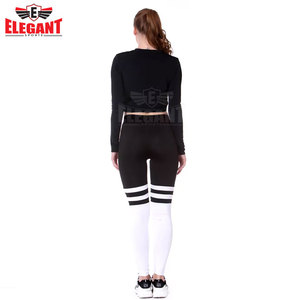 Leggings d'entraînement pour femmes Yoga résistant à la transpiration 4 Way Stretch Polyester Spandex Femmes Porter des leggings par Elegant Sports - Product Image 4