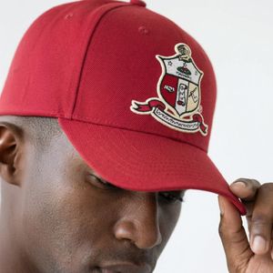 Cappellino con Visiera Kappa Alpha Psi con Stemma Rosso, Ricamato, per Confraternita Greca, Regolabile, Vestibilità Classica - Product Image 3