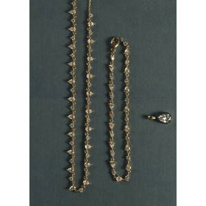 Juliette Yellow Gold Diamond Row Necklace - Product Image 6