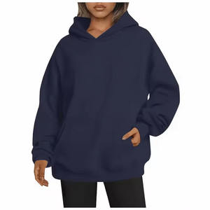 Sudaderas con capucha de gran tamaño para mujer de moda Sudaderas de lana Suéteres de manga larga Jersey Sudadera con capucha de alta calidad para mujer - Product Image 1