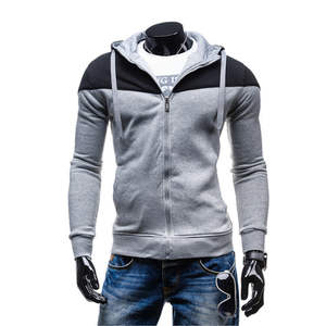 Nouveaux hommes Patchwork décontracté automne à capuche sport manteaux hauts sweat vêtements d'extérieur grande taille hommes sweats à capuche et sweat-shirts - Product Image 6